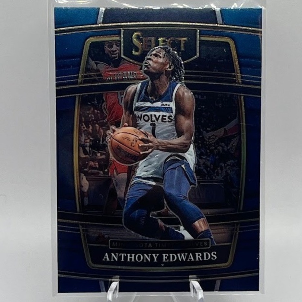Anthony Edwards Blue Prizm 2021 Panini Select 49 NBA Minnesota Timberwolves